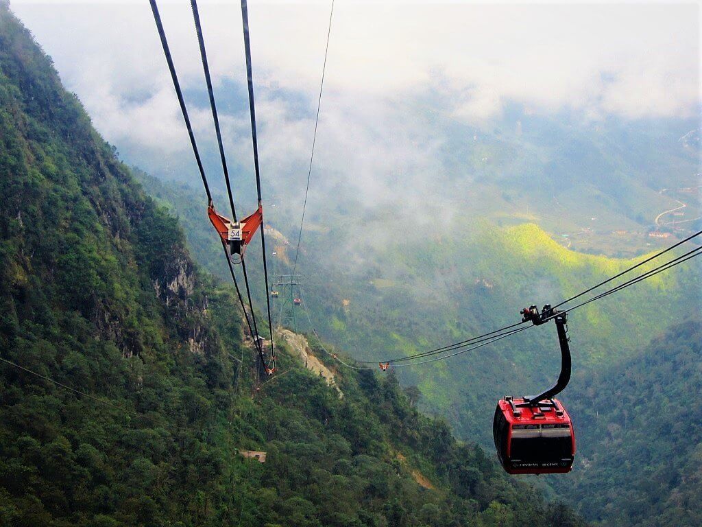 Cable car for Fansipan Summit